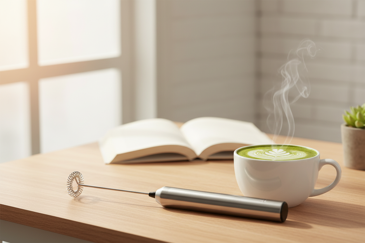Espumador Eléctrico Portátil para Matcha Perfecto: Bate Sin Esfuerzo, ¡Cremoso y Sin Grumos!